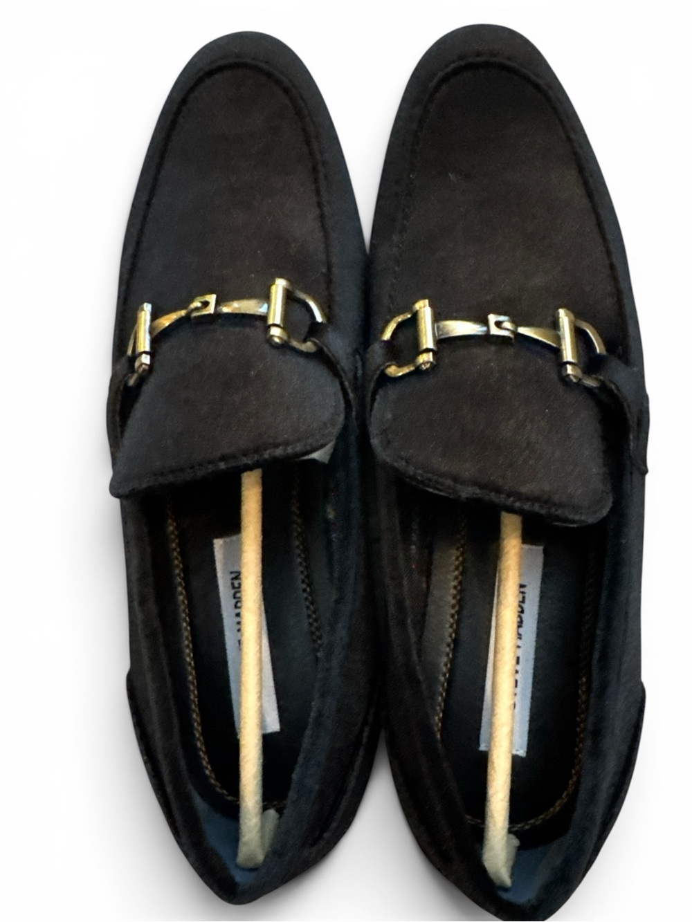 Steve Madden Madly Black Velvet Horsebit Loafers Men’s Size 10 NIB